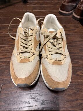 Zara Man Tan Casual Running Sneakers